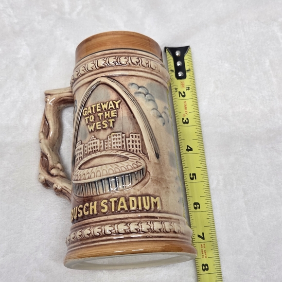 Vintage St. Louis MO Beer Stein Gateway Arch Busch Stadium Riverboat Japan - Picture 13 of 13